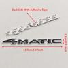 3D Metal Car Styling Logo 4MATIC 4 MATIC Badge Sticker Rear Trunk Emblem For Mercedes Benz A B C E G S GLA  GLC GLE Class AMG