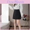 Cotton Blended Short Skirt With Zipper For Womens Office And Casual Wear