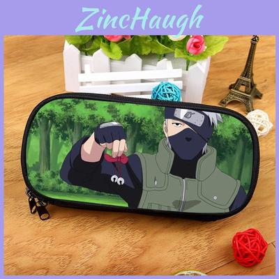 Большая нейлоновая пенал-косметичка Naruto Uchiha Kakashi для студентов и офиса