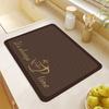 Absorbent Coffee Machine Mat Non-slip Tableware Pad Placemat Kitchen Drain Pad  Kitchen