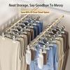 Stainless Steel Multi-Functional Hook Clip For Clothes Hangers And Wardrobes  For Storing Trousers