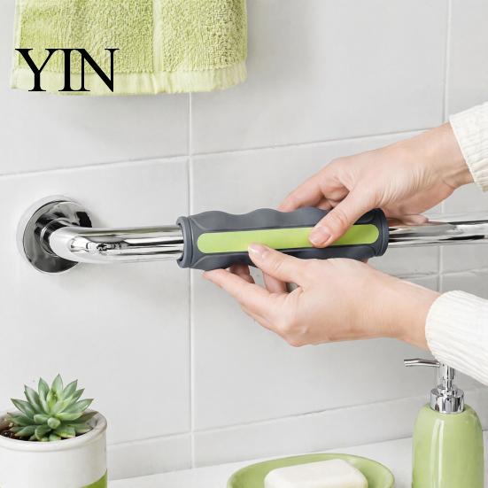 Bathroom Grip Sleeve Silicone Handrail Cover for Seniors, Glow-in-the-dark Elderly Grab Bar Cushioned Sleeve, Anti-slip Handle Wrap Home Stairway