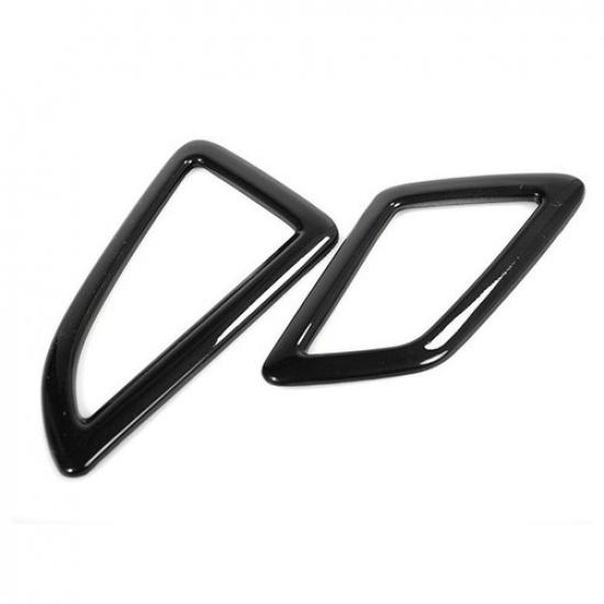 Dashboard L&R Air Outlet Vent Cover For Honda Civic 10th 2016- Bright Black