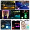 Battery Operated 10leds RGB Led Submersible Lights Underwater Night Lamp Garden Swimming Pool Lights for Wedding Party Vase Bowl