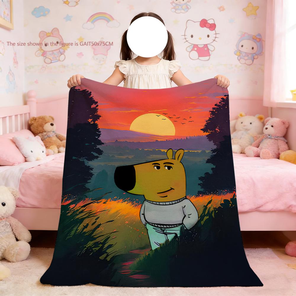 

Blanket For Funny Soft Throw Chill Blanket for Art Picnic guy Meme Bed Sofa Home Bedroom Cozy Warm Comfortable 75x90cm
