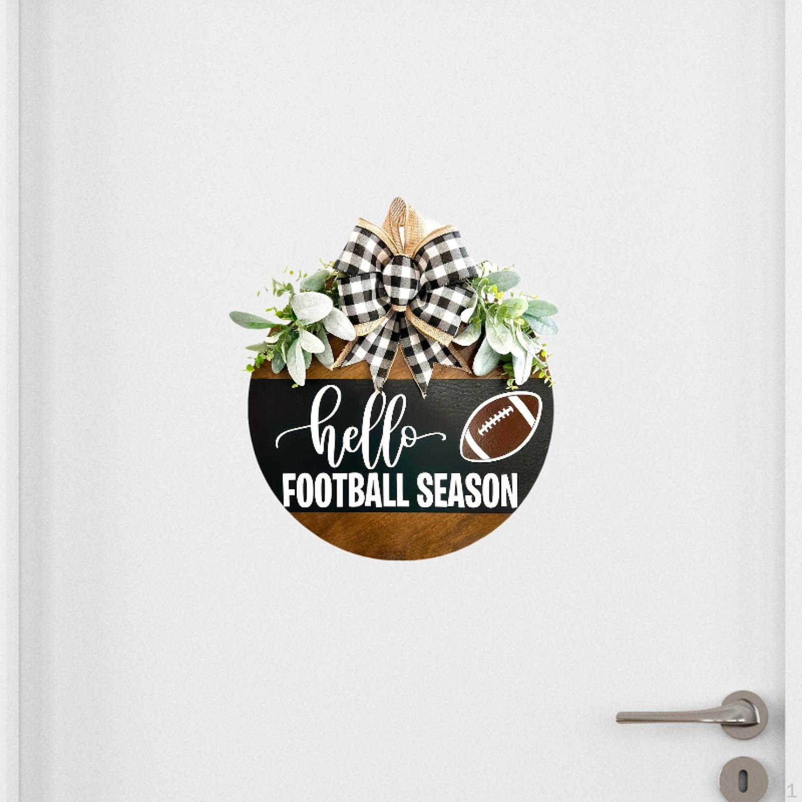 

Front Door Sign Football Season Funny Creative Unique Ideal Gift Welcome for Party