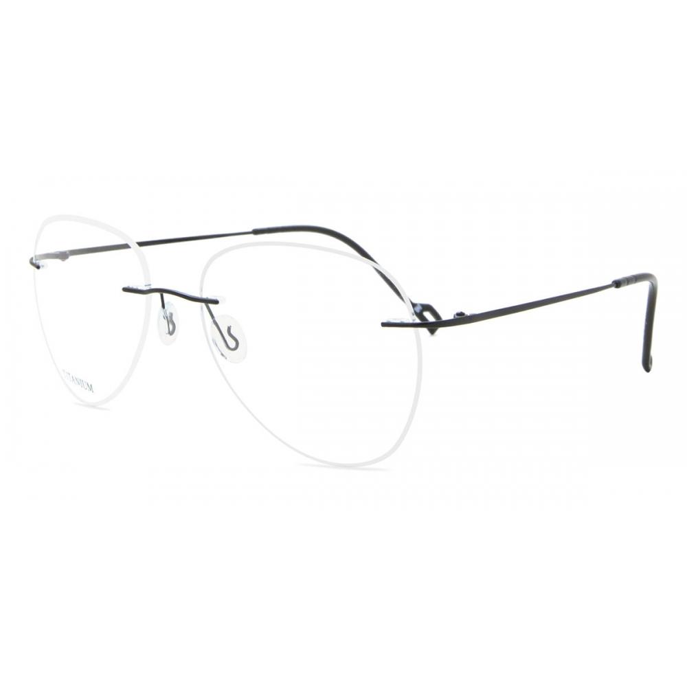 Rimless Oval Shiny Black SmaRtbuy Collection Hani Rt 010 C4 Fashion Unisex Eyeglasses