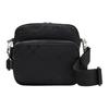 Monochrome Check Pattern Adjustable Shoulder Strap Leather Crossbody Bag Men Bags Black 80853801