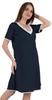 Inkmeso Solid Nightgown Dress For Women Nightwear Lace Short Sleeve Loungewear