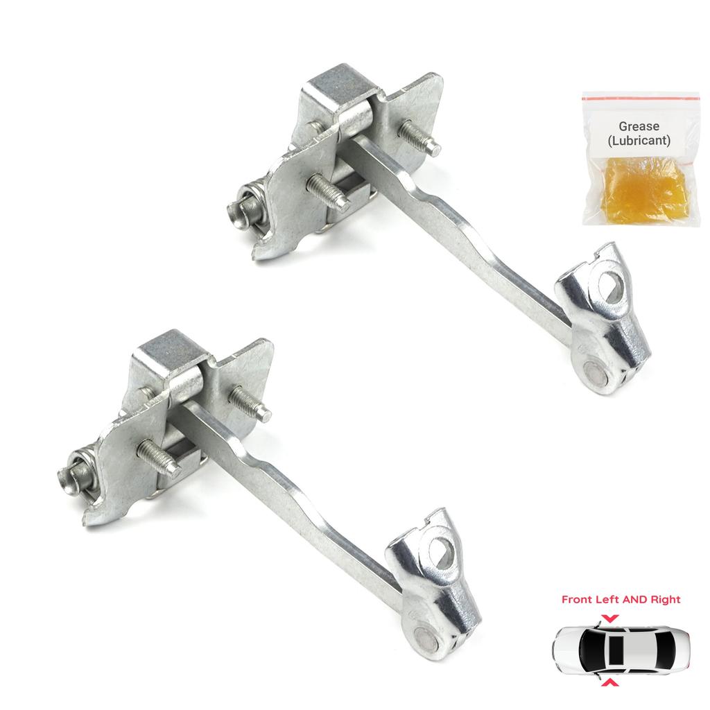 BDP756-1 2 Pieces Front Left AND Right Door Catch Hinge Brake Stop Check Strap Limiter for Renault Dacia Sandero Logan Duster MK2 804302559R
