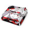 Fox Samurai Japanese Anime Coral Fleece Plush Throw Blanket Inuyashas Blanket for Bed Couch Ultra-Soft Quilt,