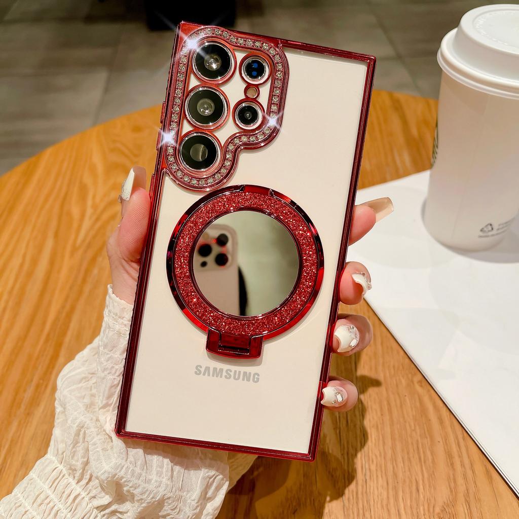 Suitable for Samsung A05s Water Diamond Phone Case Glalxy S23ultra Electroplated Luxurious S24 Glitter A73