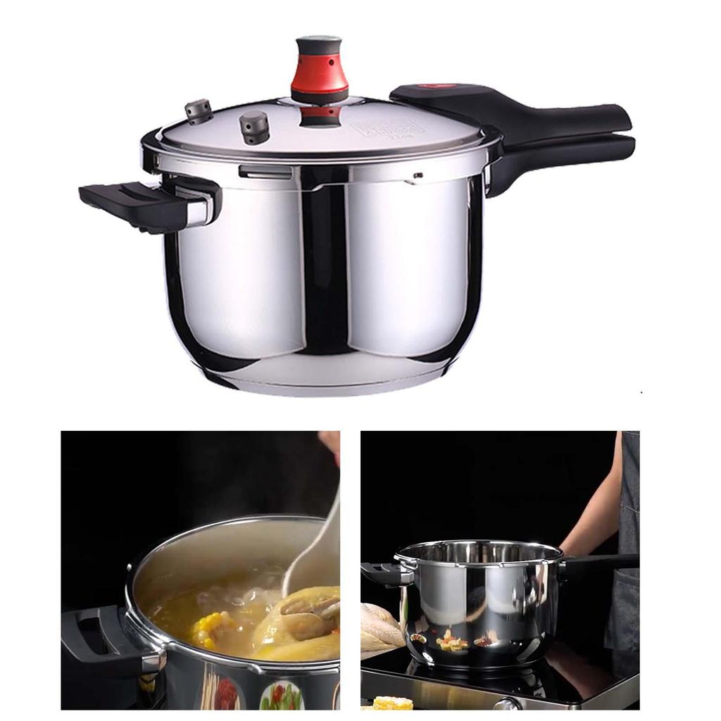 Stainless Steel Pressure Cooker - Efficient and Versatile Cooking Pot for Home Use