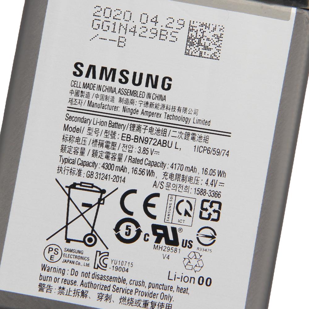 Originální nabíjecí lithiová baterie pro Samsung GALAXY Note 10+ Note10Plus SM-N975N SM-N975F SM-N975F/DS SM-N975U EB-BN972ABU Baterie do telefonu 4300mAh