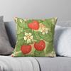 Strawberries For Life Square Pillowcase Polyester Linen Velvet Printed Zip Decor Sofa Seater Cushion Cover