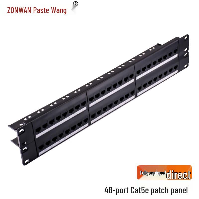 ZONWAN Rack-Mounted Network Patch Panel