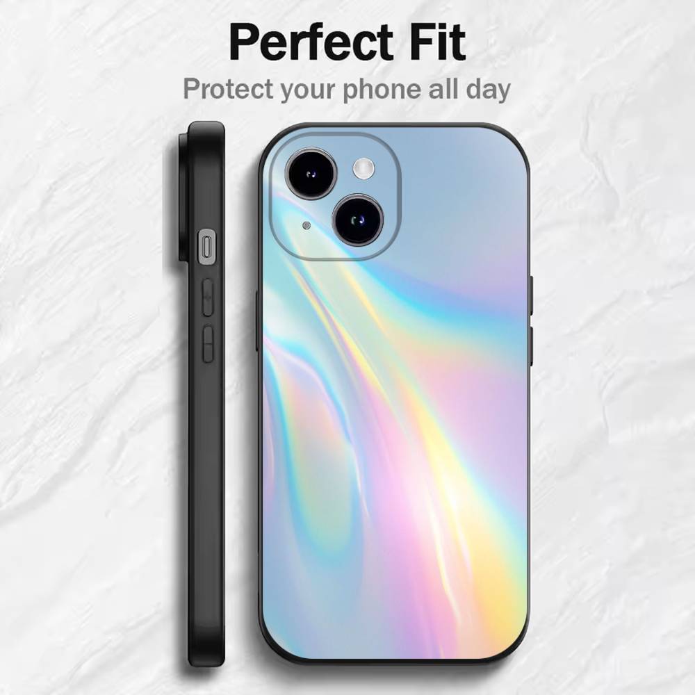 Starry Glow Phone Case For 17 16 15 14 13 12 11 Mini XS XR X 6S 6 Pro Max Plus Black Soft Cover