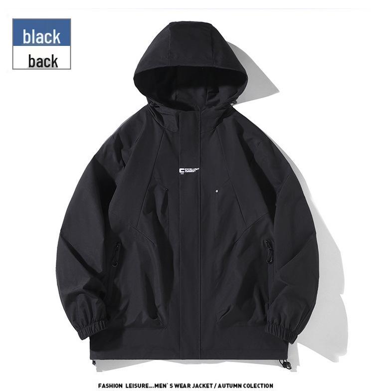 

Men s Spring/Autumn Windproof, Rainproof, Breathable Plus Size Fashion Outerwear 5XL
