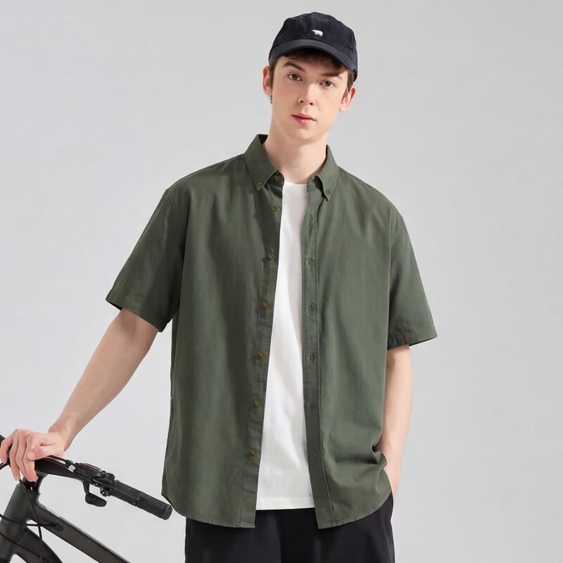 TonLion Men's 2026 Summer Loose Fit Short Sleeve Casual Shirt