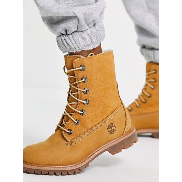 

Желтовато-коричневые флисовые ботинки Timberland Authentics Teddy