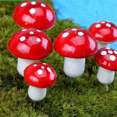 20pcs Foam Miniature Mushroom Craft Garden Flower  Pot Mini Decoration