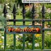 2D Flat, 1pc, 3.94 X 15.74 Inches Aluminum Decorative Sign -Vintage Tomato Metal Wall Sign - Rustic Farmhouse Kitchen & Garden Decor with Realistic