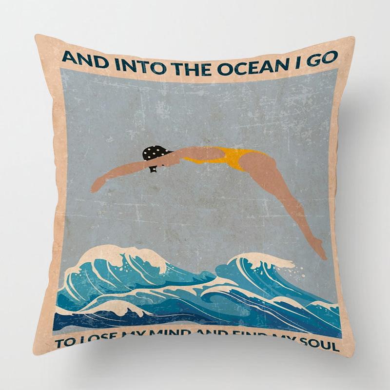 Nordic Style Abstract Art Figure Pillow Case 40x 40cm Living Room Sofa Decorative Cushion Cover Room Decorative Aesthetics