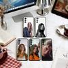 Gisele Bundchen Phone Case For Samsung S25,S24,S21,S22,S23,S30,Ultra,S20,Plus,Fe,Lite,Note,10,Soft Black Cover