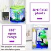 DC 5V 5L USB Aquarium Halbmond Aquarium Acryl Große Kapazität Schreibtisch Aquarienfisch Haustierbedarf Mini LED Aquarium
