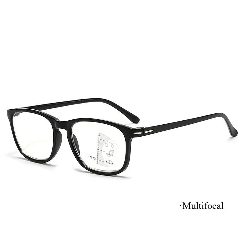 

New Advanced Progressive Multifunctional Reading Glasses One Lens Multi-Purpose Eye Protection And Anti Blue Light Glasses +4.0