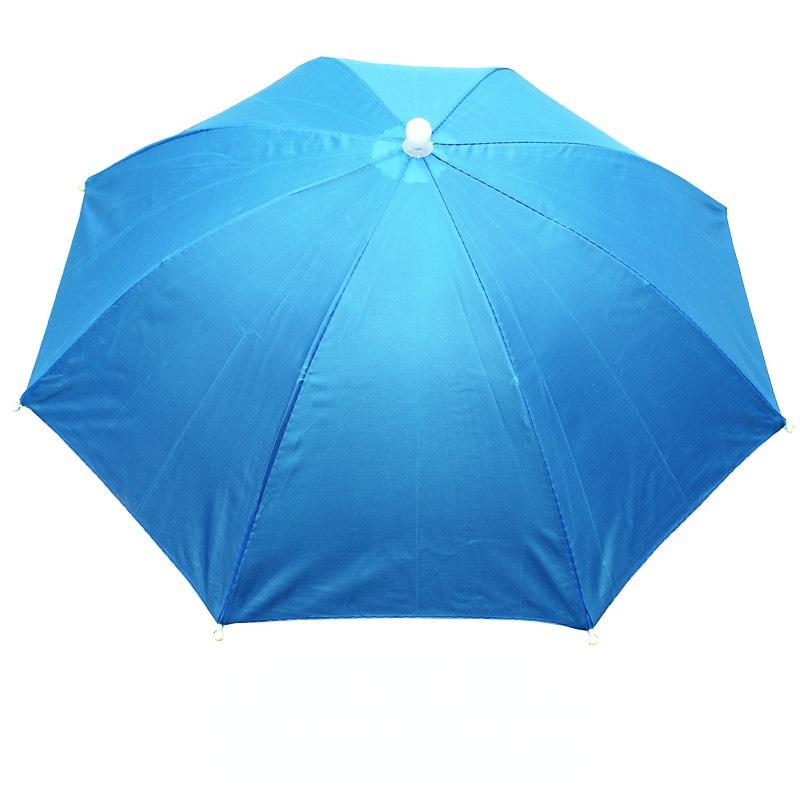 Chapéu Guarda-chuva Arco-íris de Montar na Cabeça, Guarda-chuva Leve de Rua para Colheita de Chá, Chapéu Guarda-chuva de Uso Duplo para Chuva e Chuva