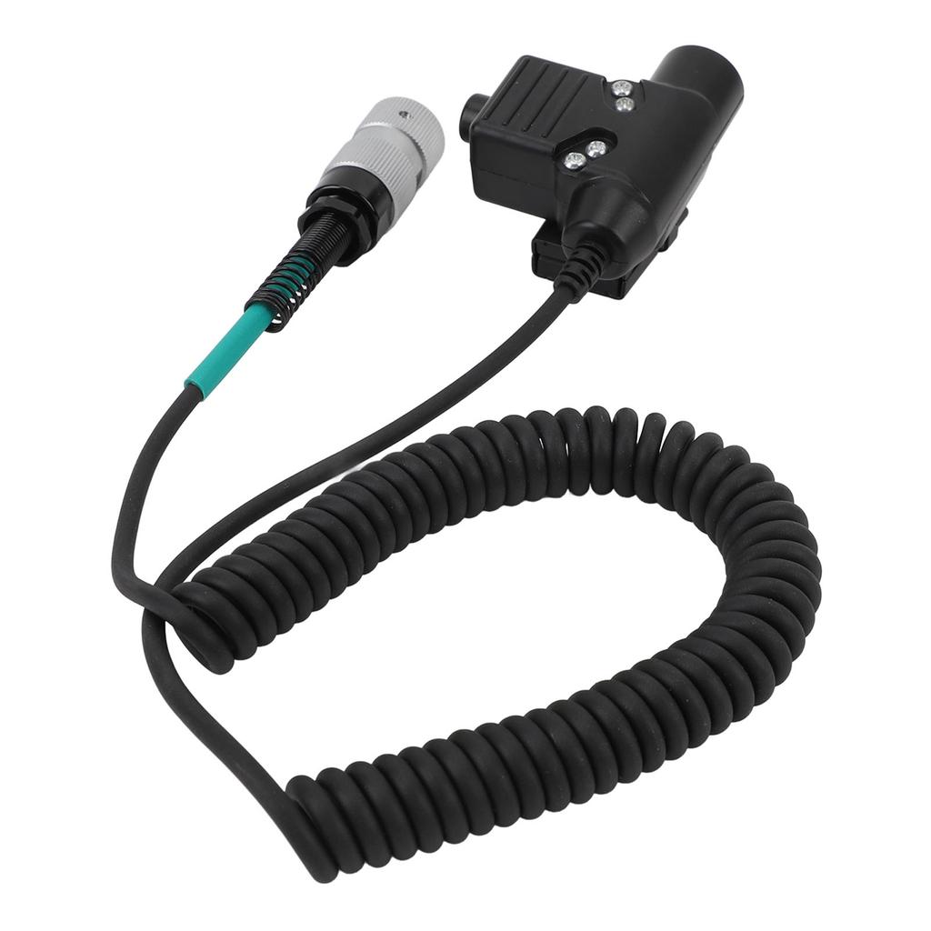 6PIN U94 Adapter Push To Talk Talkabout Radio Cable Plug Headset Connector for PRC?152 Talkabout