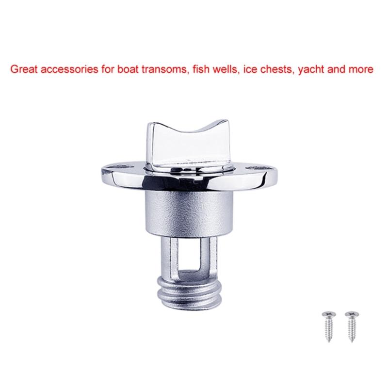 Βίδα Σκάφους Κανό Τρύπα 25mm Universal Ανοξείδωτο Ατσάλι Καθρέπτης Σκάφους Σωλήνας Αποστράγγισης Γκαρμπόρ με Στεγανοποιητικό Δακτύλιο O