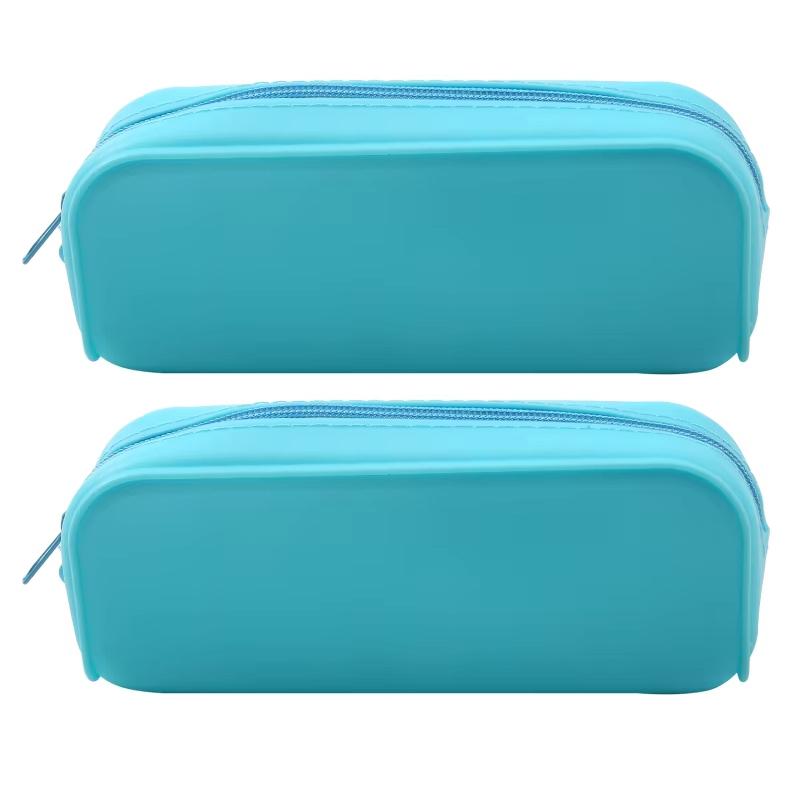 New Colorful Silicone Pencil Case Cute Fashion Pencil Bag Stationery Storage Pouch Student School Supplies Student Gift