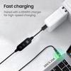 PD USB-C To DC 5V/9V/12V/15V/20V Multi-Voltage Adapter Cable Laptop Display 8 Connectors LED Fo L4V7