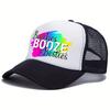 Beaches Booze Besties Graphic Trucker Hat Polyester Adjustable Mesh Back Casual Cap