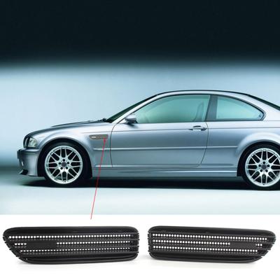 2Pcs Side Fender Vent Grill Anti-corrosion Perfect Match ABS Side Fender Air Flow