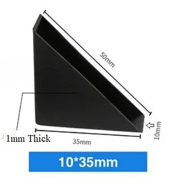 200Pcs Black Plastic Shape Triple Cornered Tile Marble Granite Slab Sheet Panel Glass Corner Protector Cushion Packing