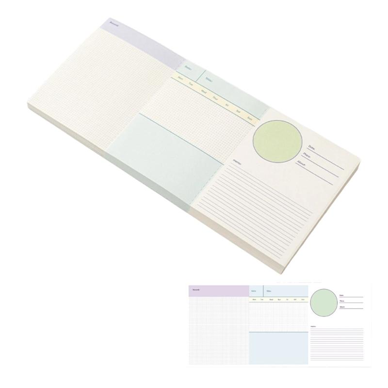 Colorful Stick Note Notepads With Lines Writing Pad Adhesive Paper Multipurpose Note Book for School Office Reminders