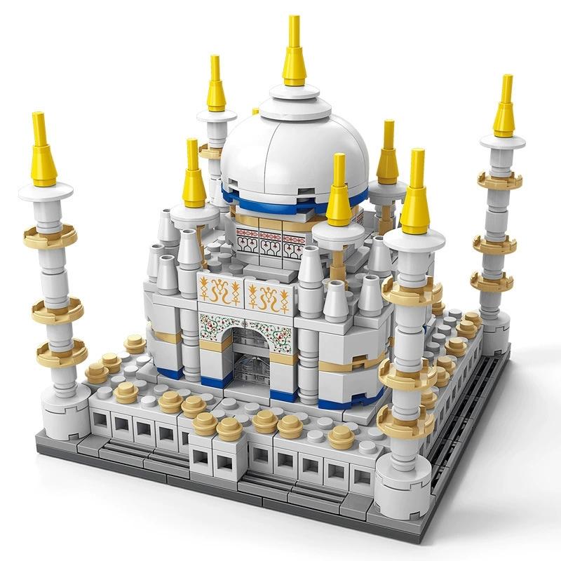 Arhitectură DIY Taj Mahal Thailanda Castel Vedere Stradală Kit Blocuri de Construcție Cărămizi pentru Fete Model Film Clasic Jucării pentru Copii