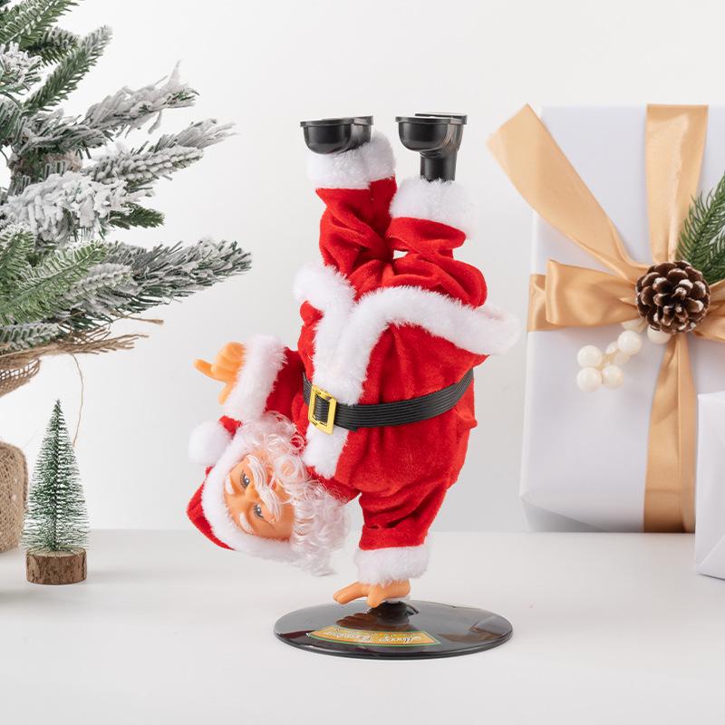 Electric Climbing Ladder Santa Claus Toy for Kids' Christmas Decoration