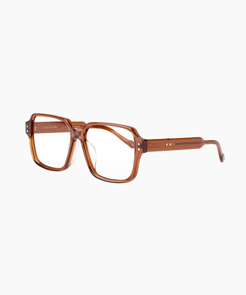 Seupeulingseuteulingseu Retro Square Shape Glasses Page 80 [T Brown]