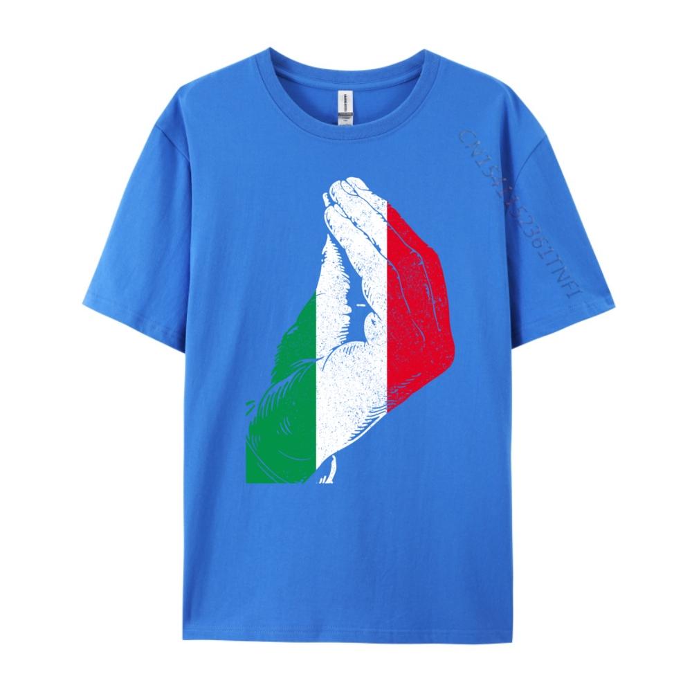 Italy Hand Gesture Italy Flag Pride Free Shippping Clothes Luxury Tshirt Birthday Cute Oversized T Shirt