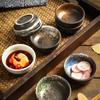 2pcs Dip Sauce Vinegar Dish Restaurant Small Dishes and Snack Plates Household Round Seasoning Dish Japanese Ceramic Plates