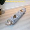 Collapsible Cat Tunnel Fun Interactive Toy for Cats and Rabbits Large Oxford Cloth Tunnel with Peek
