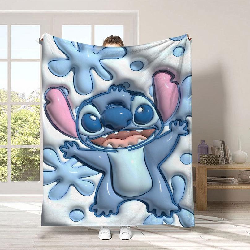 Couverture Dessin Animé Stitch Couverture Peluche Mignonne Stitch Couverture Quatre Saisons