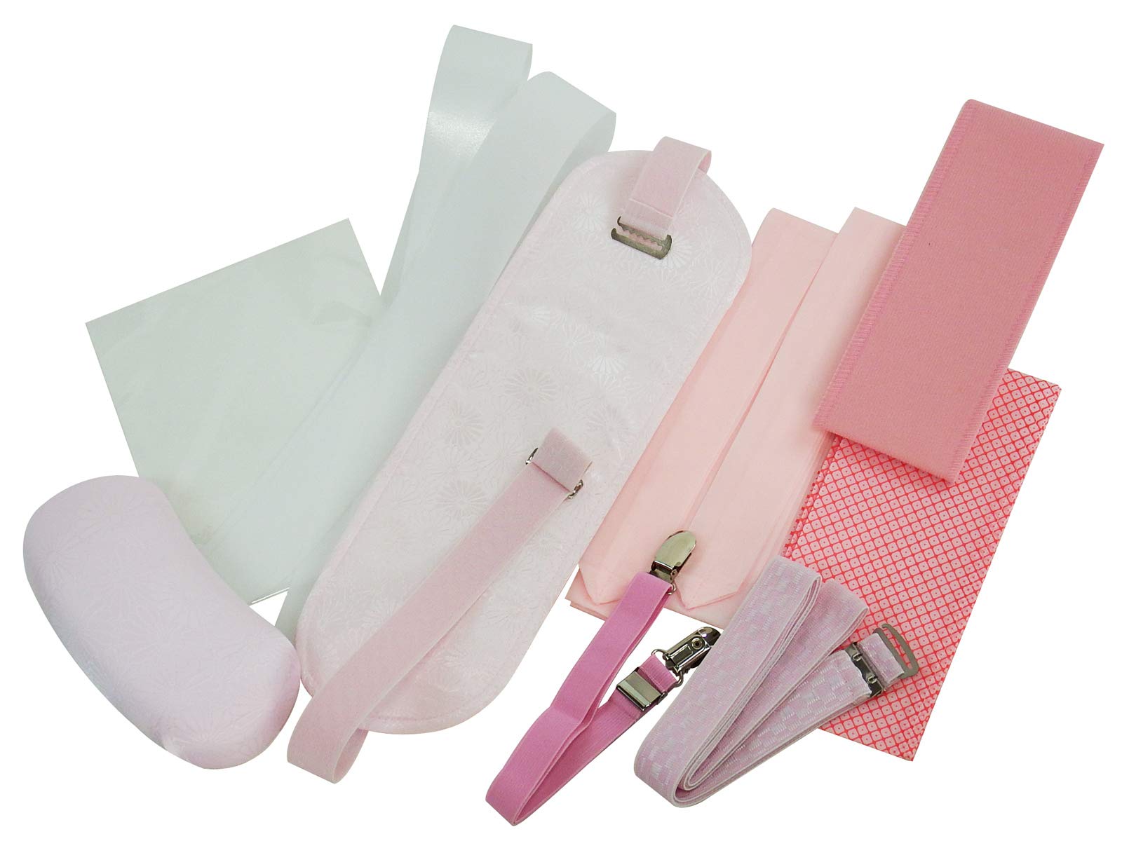 [Магазин кимоно Sarasa] Набор из 11 аксессуаров для кимоно: Включает переднюю доску с ремнем, датедзимэ (пояс кимоно), волшебный пояс, пояс для кимоно, пояс на талию,