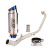 For Zontes ZT125 U1 ZT125 G1 2021 - 2025 Motorcycle Exhaust System Front Link Pipe 51mm Muffler Tail Tips With DB Killer Slip On