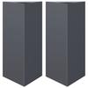 VidaXL Jardinières 2 pcs anthracite triangulaire 40x34,5x70 cm acier 851162