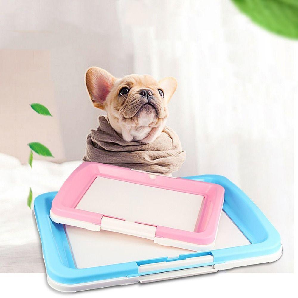Plastic Puppy Pad Holder Removable Dog Potty Tray Practical Dog Training Toilet Cats